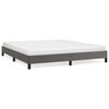 vidaXL Cadru de pat, gri, 160x200 cm, piele ecologică