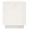 vidaXL Comodă TV, alb, 80x35x40,5 cm, lemn masiv de pin