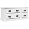 vidaXL Comodă TV, alb, 100x35,5x45 cm, lemn prelucrat