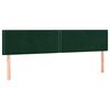 vidaXL Pat box spring cu saltea, verde &icirc;nchis, 180x200 cm, catifea