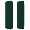 vidaXL Tăblie pat cu aripioare verde &icirc;nchis 83x16x78/88 cm catifea