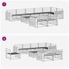 vidaXL Set de canapele de exterior 9 pcs natural
