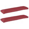 vidaXL Set de perne pentru palet 2 pcs bordo 150 x 40 x 8 cm