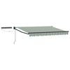 vidaXL Cort electric retractabil Verde, Alb, Antracit 3,5 x 2,5 m