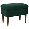 vidaXL Taburet Verde &icirc;nchis 55 x 35 x 41 cm Catifea