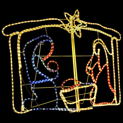 vidaXL Decorațiune de Crăciun scena nașterii, 240 leduri, 116x41x87 cm