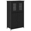 vidaXL Bufet Stejar Negru 62 x 32 x 106,5 cm Lemn prelucrat