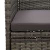 vidaXL Set mobilier de grădină, 5 piese, gri