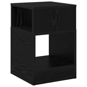 vidaXL Masă laterală Stejar Negru 30,5 x 30 x 45 cm Lemn compozit