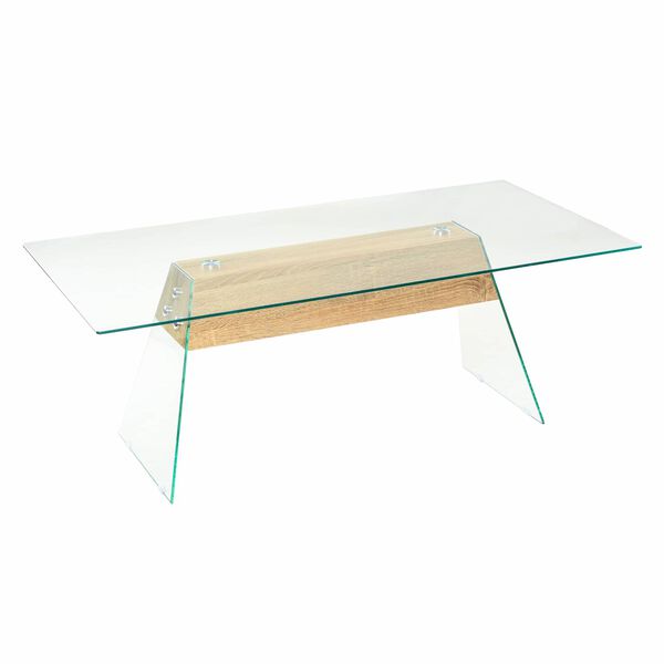 vidaXL Masă de cafea Transparent 110 x 55 x 40 cm Sticlă