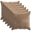 vidaXL Husă pentru pernă 6 buc. HOUTEN Maro 55 x 55 cm