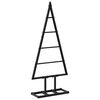 vidaXL Pom de Crăciun din metal KUOPIO 60 cm Metal Negru