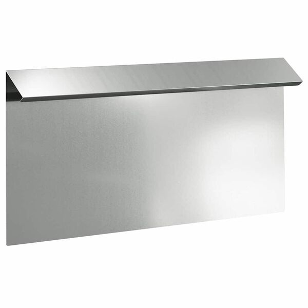 vidaXL Gard pentru melci Argintiu 50 x 3,5 x 25 cm Oțel Galvanizat