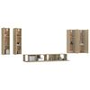 vidaXL Set dulap TV, 6 piese, stejar sonoma, lemn prelucrat