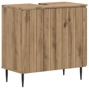 vidaXL Dulap pentru Chiuveta de Baie ZWOLLE Stejar Artizanal