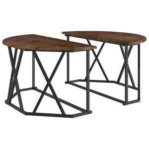 vidaXL Masă de cafea Stejar fumuriu 80 x 80 x 42 cm