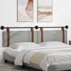 vidaXL Cap de pat suspendat Simplu Gri nori 210 x 55 x 5 cm PU antic