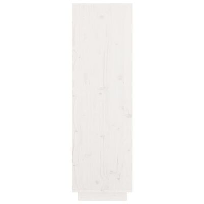 vidaXL Dulap înalt, alb, 74x35x117 cm, lemn masiv de pin