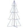vidaXL Brad Crăciun conic 360 LED-uri, 143x250 cm, interior & exterior
