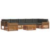 vidaXL Set de canapele de exterior 8 buc. Natural și Antracit