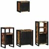 vidaXL Set de mobilier pentru baie 4 pcs Maro Lemn de mango solid