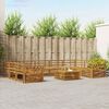 vidaXL Seturi de canapele 10 pcs natural Lemn Solid de Acacia