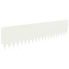 vidaXL Margine pentru gazon 10 pcs 103 x 25 cm Oțel Alb