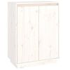 vidaXL Pantofar, alb, 60x35x80 cm, lemn masiv de pin