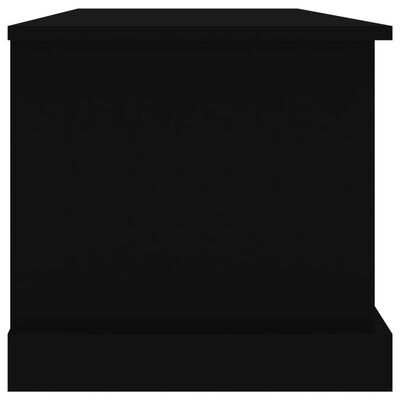 vidaXL Cutie de depozitare, negru, 70x40x38 cm, lemn prelucrat