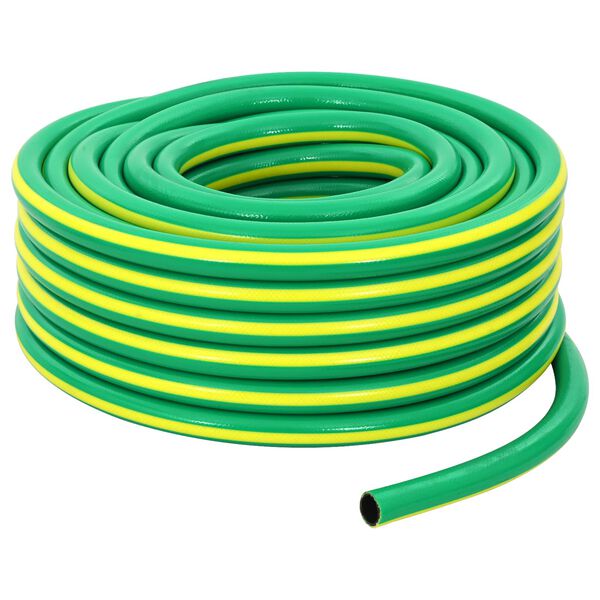 vidaXL Hidrant de grădină 5-straturi Verde și galben 1 / 2'' 10 m PVC
