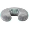 vidaXL Pernă de voiaj pentru g&acirc;t Gri Spumă cu Memorie 27 x 27 x 8,5 cm