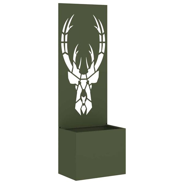 vidaXL Ecran de intimitate pentru grădină Olivengr&oslash;nn 50 x 140 cm