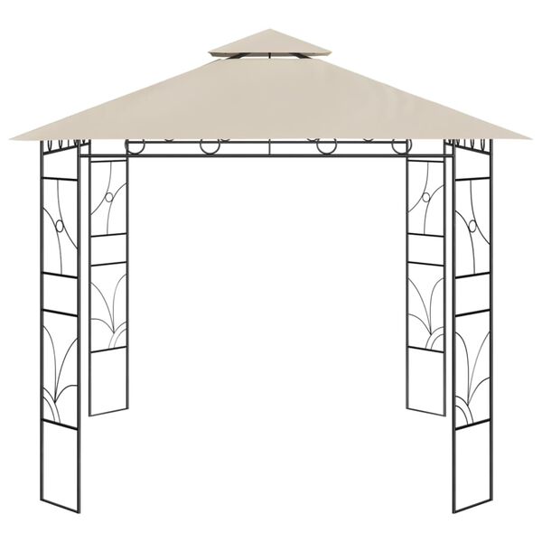 vidaXL Pavilion, crem, 3x3x2,7 m, 160 g/m²