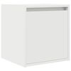 vidaXL Noptiera montata pe perete alb 38x34x40 cm
