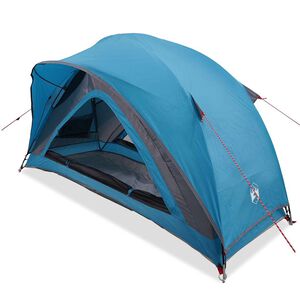 vidaXL Cort de camping pentru 1 persoană, albastru, impermeabil