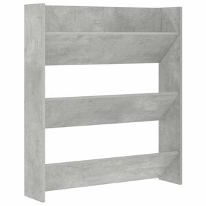 vidaXL Pantofar de perete, gri beton, 80x18x90 cm, PAL