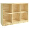 vidaXL Bibliotecă, 104x33x76 cm, lemn masiv de pin