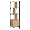 vidaXL Bibliotecă cu ușă stejar sonoma 44,5x30x154,5 cm lemn compozit