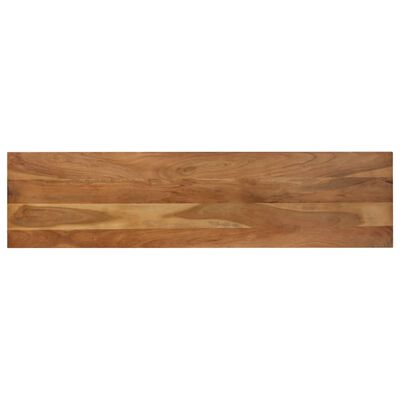 vidaXL Bancă de bucătărie, 160 x 40 x 45 cm, lemn salcâm și oțel