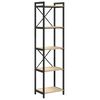 vidaXL Raft pentru cărți 40 x 30 x 155 cm Lemn prelucrat Stejar Sonoma