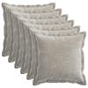 vidaXL Husă pentru pernă 6 buc. HOUTEN Gri deschis 50 x 50 cm