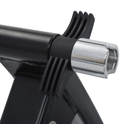 vidaXL Suport de bicicletă pentru antrenament, negru, 66-71 cm, oțel