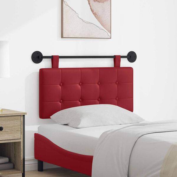 vidaXL Cap de pat suspendat Roșu Vin 100 x 55 x 5 cm Piele artificială
