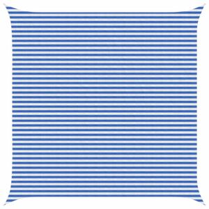 vidaXL P&acirc;nză de umbră Albastru și Alb 5 x 5 m HDPE