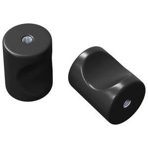 vidaXL Buton pentru dulap 2 buc. Negru 18 x 23 mm Fier