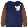 vidaXL Bluzon pentru copii, bleumarin &icirc;nchis, 92