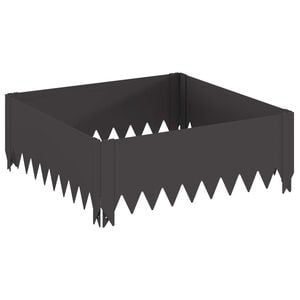 vidaXL Margine pentru gazon 60 x 60 x 20 cm Oțel Negru