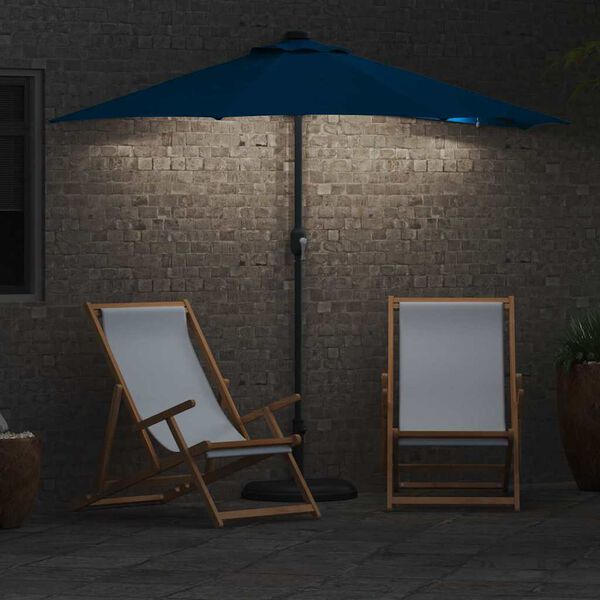 vidaXL Parasol de Grădină Albastru azur 294 x 150 x 223 cm