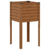 vidaXL Vază pentru Grădină Ruginit 45 x 45 x 88 cm Oțel Galvanizat