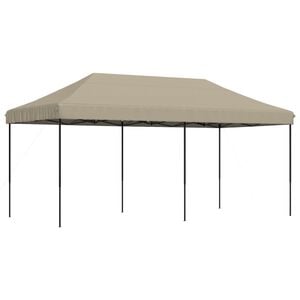 vidaXL Cort de petrecere pliabil Pop-Up, taupe, 580x292x315 cm